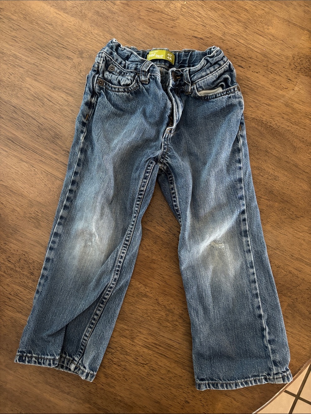 Toddler Blue Denim Jeans - Classic Straight Fit